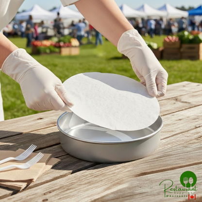 6" Round Quilon® Coated Parchment Pan Liner by Prime - 1,000/Case