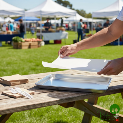 12" x 16" Half Size Heavy Weight Premium Silicone Coated Parchment Paper Bun / Sheet Pan Liner Sheet by Prime - 1,000/Case