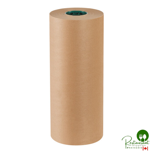 18" x 600' 50 lb. Poly-Coated Kraft Packing Paper Roll By Prime