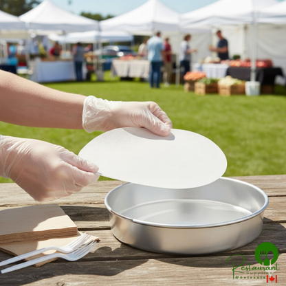 9" Round Silicone Coated Pan Liner by Prime - 1,000/Case