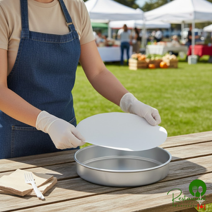 10" Round Silicone Coated Pan Liner by Prime - 1,000/Case