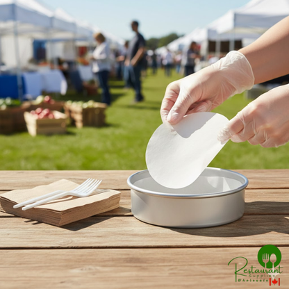 6" Round Silicone Coated Pan Liner by Prime - 1,000/Case