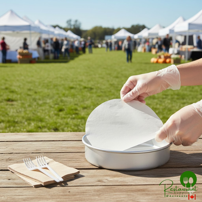 8" Round Silicone Coated Pan Liner by Prime - 1,000/Case