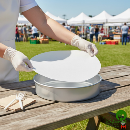 12" Round Silicone Coated Pan Liner by Prime - 1,000/Case