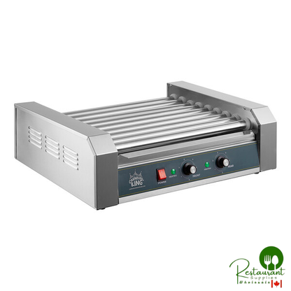 HDRG24 24 Hot Dog Roller Grill with 9 Rollers by Prime - 120V, 1170W