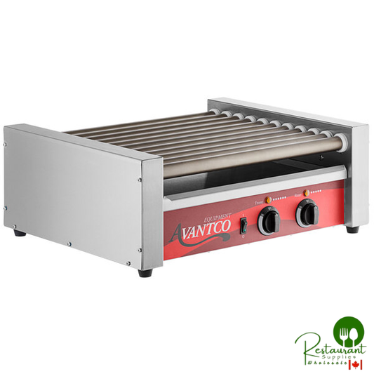 RG1830NS 30 Hot Dog Roller Grill with 11 Non-Stick Rollers by Prime - 120V, 910W
