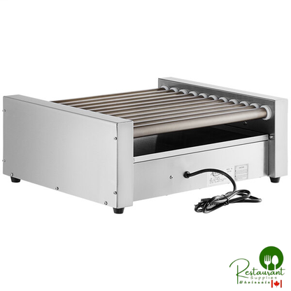 RG1830NS 30 Hot Dog Roller Grill with 11 Non-Stick Rollers by Prime - 120V, 910W