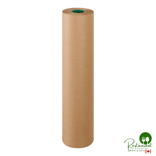 36" x 600' 50 lb. Poly-Coated Kraft Packing Paper Roll By Prime