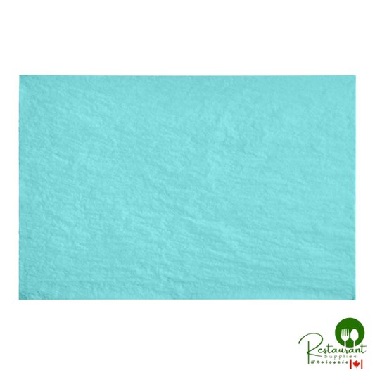 SatinWrap 20" x 30" 10 lb. Aquamarine Tissue Paper Sheets 2030-0011 - 480/Pack