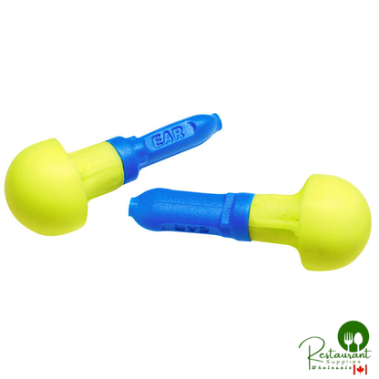 3M 318-1000 E-A-R™ Push-Ins™ Yellow / Blue Uncorded Foam Earplugs - 100/Pack