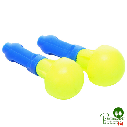 3M 318-1000 E-A-R™ Push-Ins™ Yellow / Blue Uncorded Foam Earplugs - 100/Pack