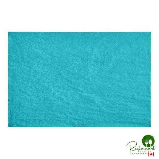 SatinWrap 20" x 30" 10 lb. Bright Turquoise Tissue Paper Sheets 2030-0570 - 480/Pack