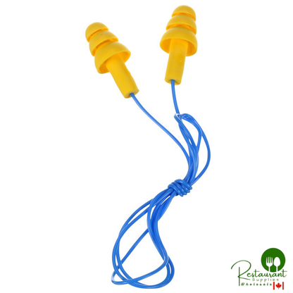 3M 340-4004 E-A-R™ UltraFit™ Yellow / Blue Corded Earplugs - 100/Pack