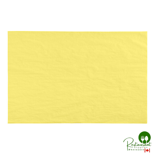 SatinWrap 20" x 30" 10 lb. Yellow Tissue Paper Sheets 2030-2100 - 480/Pack