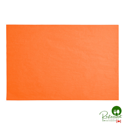 SatinWrap 2030-4500 20" x 30" 10 lb. Orange Tissue Paper Sheets - 480/Pack