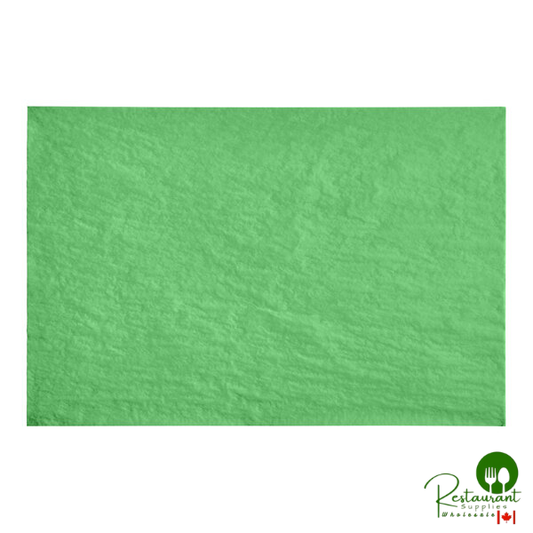 SatinWrap 20" x 30" 10 lb. Apple Green Tissue Paper Sheets 2030-0670 - 480/Pack