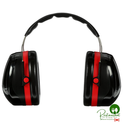 3M H10A PELTOR™ Optime™ 105 Black / Red Over-the-Head Earmuffs