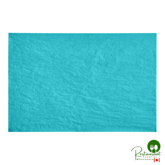 SatinWrap 20" x 30" 10 lb. Caribbean Blue Tissue Paper Sheets 2030-0025 - 480/Pack