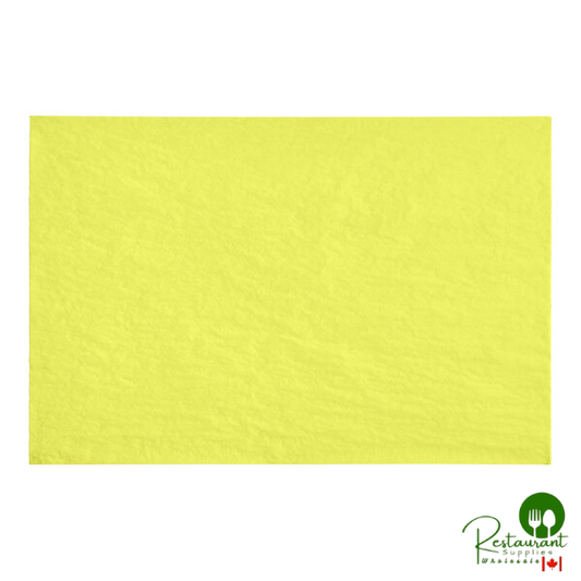 SatinWrap 20" x 30" 10 lb. Limon Tissue Paper Sheets 2030-0410 - 480/Pack