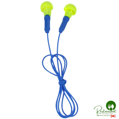 3M 318-1001 E-A-R™ Push-Ins™ Yellow / Blue Corded Foam Earplugs - 100/Pack