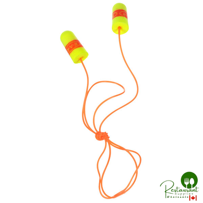 3M 311-1254 E-A-Rsoft™ SuperFit™ Yellow / Orange Corded Foam Earplugs - 200/Pack