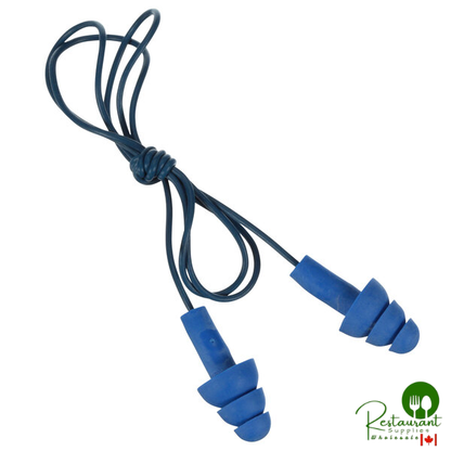 3M 340-4007 E-A-R™ UltraFit™ Blue / Black Metal Detectable Corded Earplugs - 100/Pack | Canada