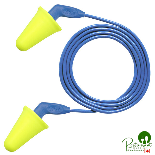 3M 318-4001 E-A-R™ Push-Ins™ SofTouch Yellow / Blue Corded Foam Earplugs - 200/Pack