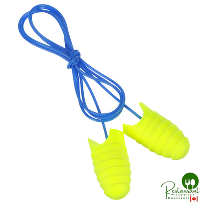 3M 312-6001 E-A-Rsoft™ Grippers™ Yellow / Blue Corded Foam Earplugs - 200/Pack | Canada