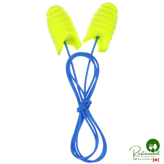 3M 312-6001 E-A-Rsoft™ Grippers™ Yellow / Blue Corded Foam Earplugs - 200/Pack