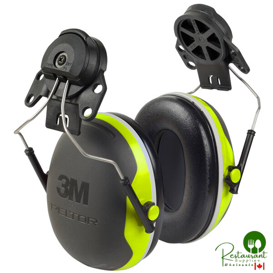 3M X4P3E PELTOR™ X4 Black / Chartreuse Cap-Mount Earmuffs