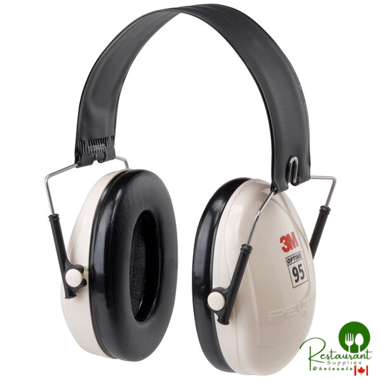 3M H6F/V PELTOR™ Optime™ 95 Black / Beige Over-the-Head Folding Earmuffs