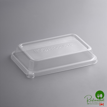 Eco-Products EP-SCRC107LID-R WorldView 10" x 7" 100% Recycled Content Take-Out Lid - 200/Case