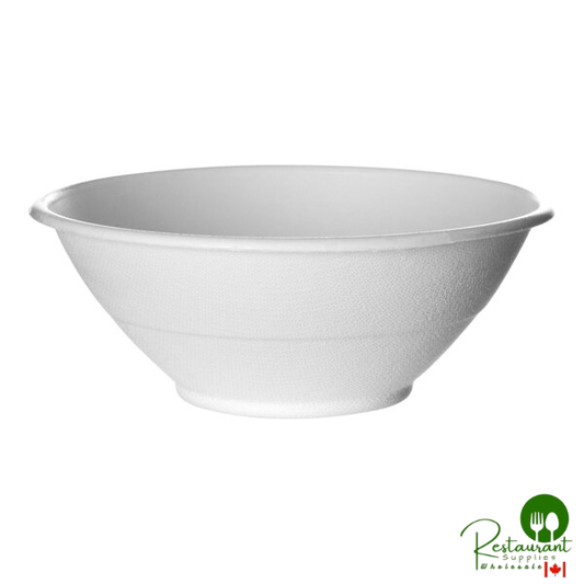 Eco-Products Vanguard 40 oz. Compostable Sugarcane Round Noodle Bowl - 400/Case