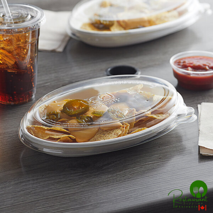 Eco-Products EP-SCV32LID-R WorldView 24-48 oz. 100% Recycled Content Oval Lid - 300/Case