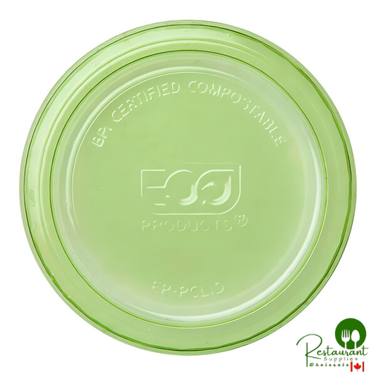 Eco-Products Veridian 2-4 oz. Compostable Green PLA Plastic Portion Cup Lid - 2,000/Case