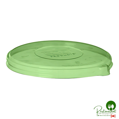Eco-Products Veridian WorldView Compostable PLA Plastic Flat Lid for Vanguard 24-46 oz. Coupe Bowls and 16-40 oz. Noodle Bowls - 400/Case