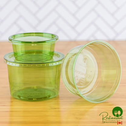 Eco-Products Veridian 2 oz. Compostable Green PLA Plastic Portion Cup - 2,000/Case