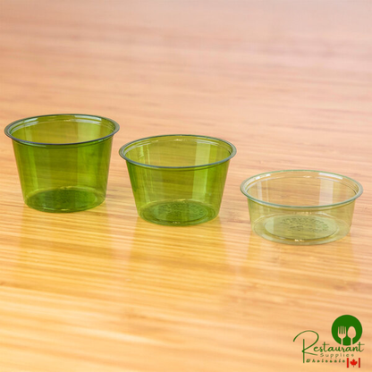 Eco-Products Veridian 4 oz. Compostable Green PLA Plastic Portion Cup - 2,000/Case