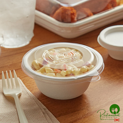 Eco-Products EP-BL6LID WorldView 6-8 oz. Compostable Plastic Coupe Bowl Lid - 600/Case