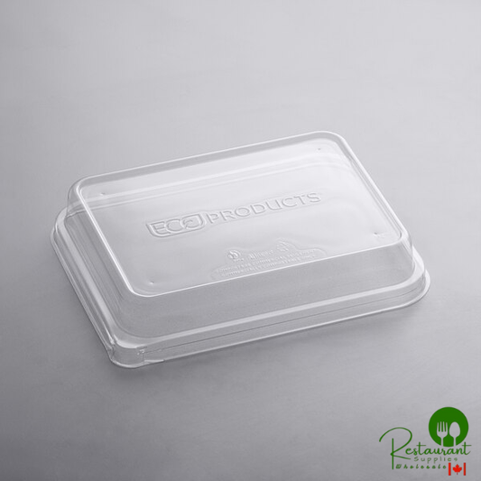 Eco-Products EP-SCRC863LID WorldView 8" x 6" Rectangular Compostable Plastic Lid - 200/Case