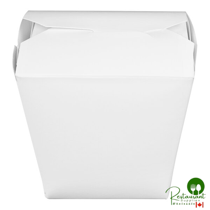 Fold-Pak 16MWWHITEM 16 oz. White Microwavable Paper Take-Out Container - 450/Case