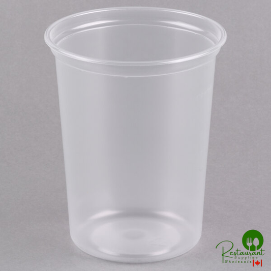 Solo MicroGourmet 32 oz. Contact Clear Polypropylene Deli Container - 500/Case