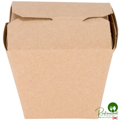 Fold-Pak Earth 08MWEARTHM 8 oz. Microwaveable Paper Take-Out Container - 450/Case