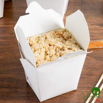 Fold-Pak 32MWWHITEM 32 oz. White Microwavable Paper Take-Out Container - 450/Case