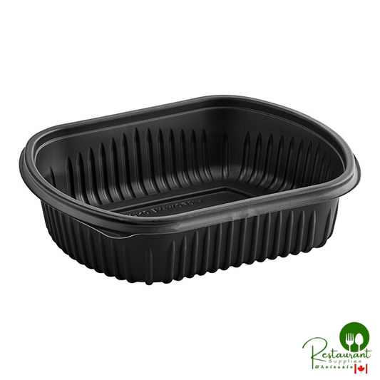 Pactiv MealMaster 32 oz. Black Rectangle Container - 252/Case