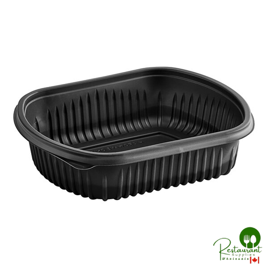 Pactiv MealMaster 24 oz. Black Rectangle Container - 252/Case