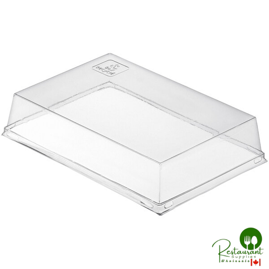 Solia 7 5/16" x 5 1/8" Transparent PET Lid for Quartz Plate - 200/Case