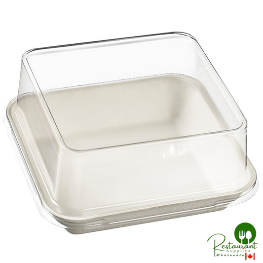 Solia VF40167 4" x 4" Transparent PET Lid for Kanopee Plate - 200/Case