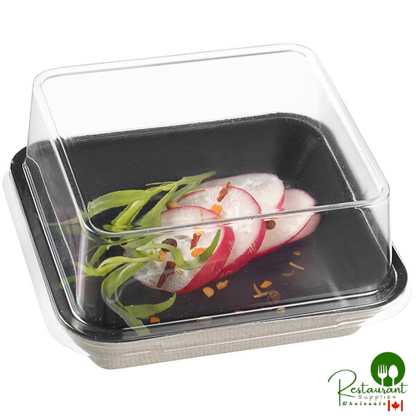 Solia VF40167 4" x 4" Transparent PET Lid for Kanopee Plate - 200/Case