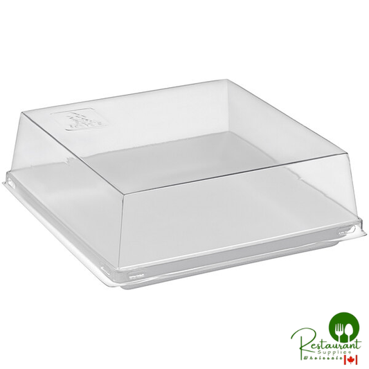 Solia 3 1/2" x 3 1/2" Transparent PET Lid for Quartz Plate - 200/Case